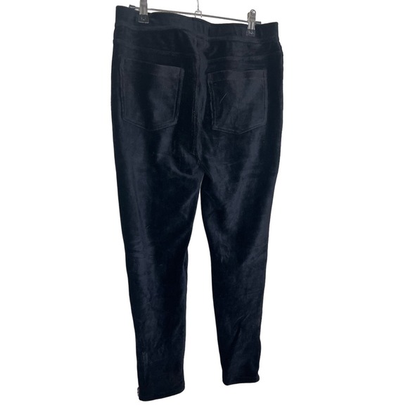 Susan Graver Regular Knit Corduroy Straight Leg Pull-On Pants BLACK SIZE S NWOT - Picture 4 of 9